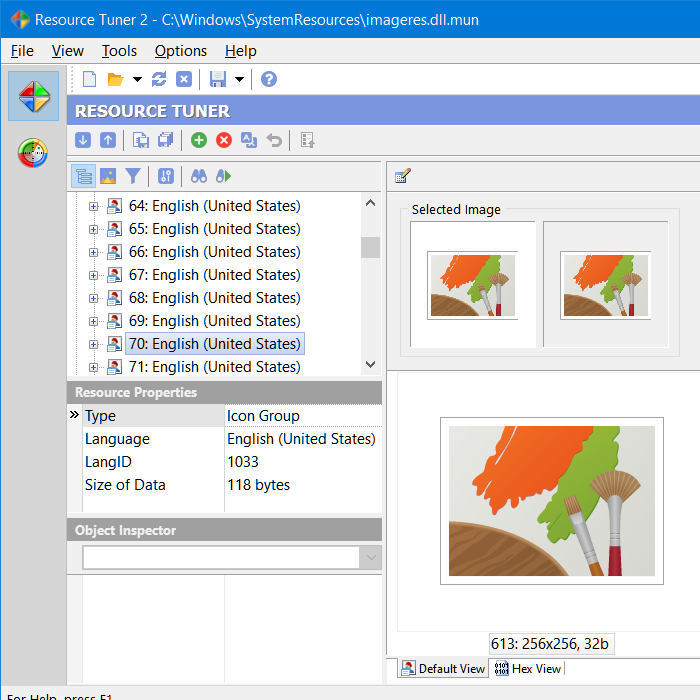 Resource Tuner supports viewing and replacing large (256x256) icons stored in PNG format.