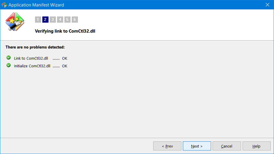 verify a link to ComCtrl and necessary initialization calls exist